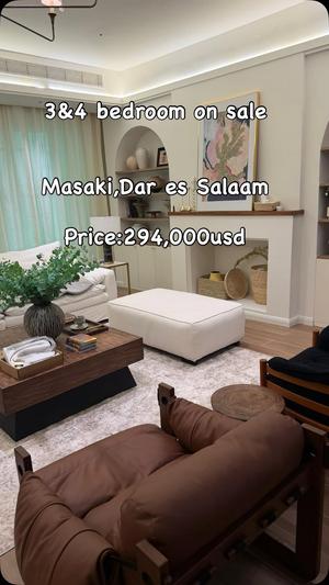 Apartment ya vyumba vinne inauzwa Masaki, Dar Es Salaam