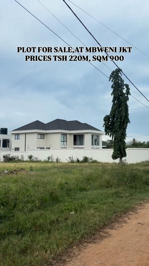 Plot for sale in Mbweni JKT, Dar Es Salaam sqm 899 Plot for sale in Mbweni JKT, Dar Es Salaam sqm 899