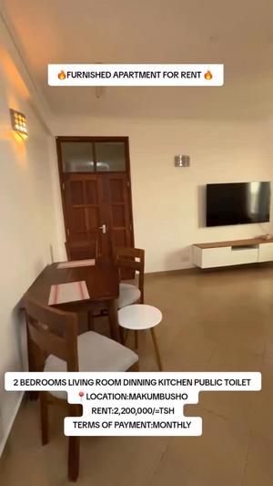 Nyumba/Apartment (Furnished) ya vyumba viwili inapangishwa Makumbusho, Dar Es Salaam Nyumba/Apartment (Furnished) ya vyumba viwili inapangishwa Makumbusho, Dar Es Salaam