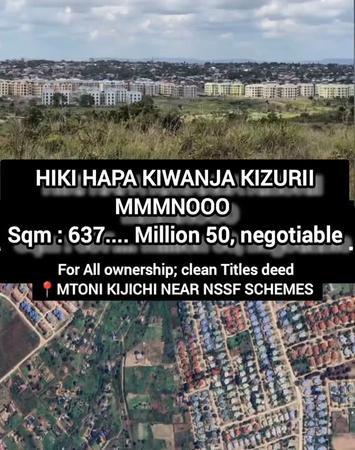 Kiwanja kinauzwa Mtoni Kijichi, Dar Es Salaam (637 sqm) Kiwanja kinauzwa Mtoni Kijichi, Dar Es Salaam (637 sqm)