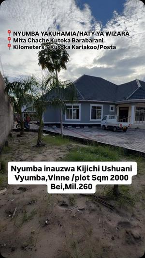 4 Bedrooms House for Sale in Kijichi Ushuani, Dar Es Salaam (2000 sqm) 4 Bedrooms House for Sale in Kijichi Ushuani, Dar Es Salaam (2000 sqm)