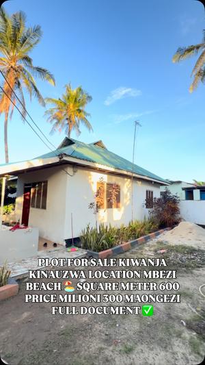 Plot for sale in Mbezi Beach, Dar Es Salaam sqm 600