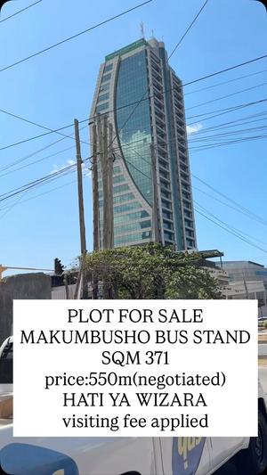 Kiwanja kinauzwa Makumbusho, Dar Es Salaam (371 sqm)