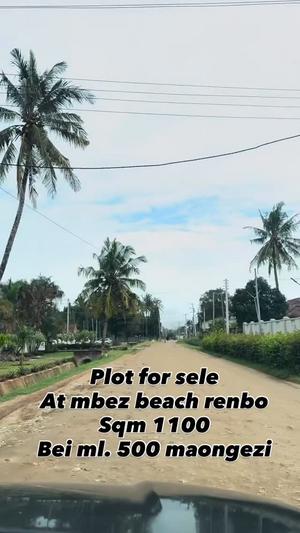 Kiwanja kinauzwa Mbezi Beach Renbow, Dar Es Salaam sqm 1100