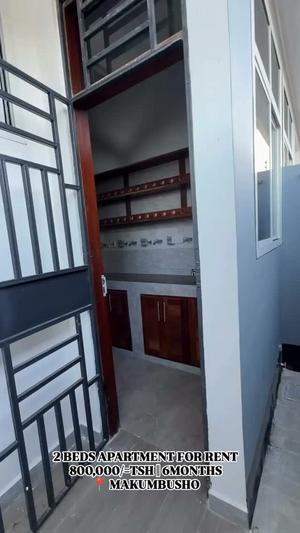 Apartment ya vyumba viwili inapangishwa Makumbusho, Dar Es Salaam