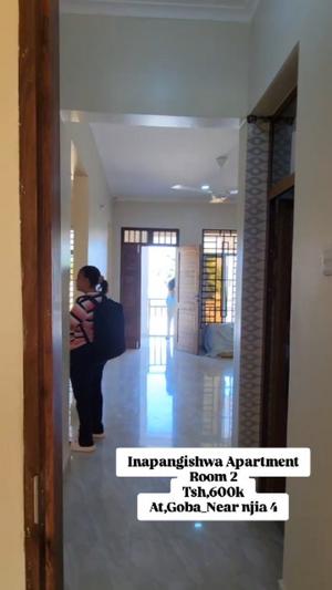 Nyumba/Apartment ya vyumba viwili inapangishwa Goba, Dar Es Salaam