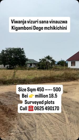 Residential Plot for Sale in Kigamboni Dege Mchikichini, Dar Es Salaam (450 sqm) Residential Plot for Sale in Kigamboni Dege Mchikichini, Dar Es Salaam (450 sqm)