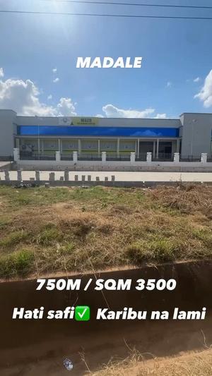 Kiwanja kinauzwa Madale, Dar Es Salaam sqm 3500 Kiwanja kinauzwa Madale, Dar Es Salaam sqm 3500