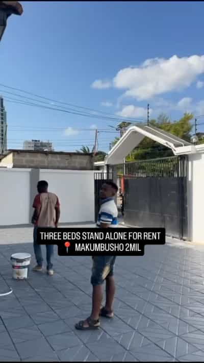 Apartment ya vyumba vitatu inapangishwa MAKUMBUSHO, Dar Es Salaam