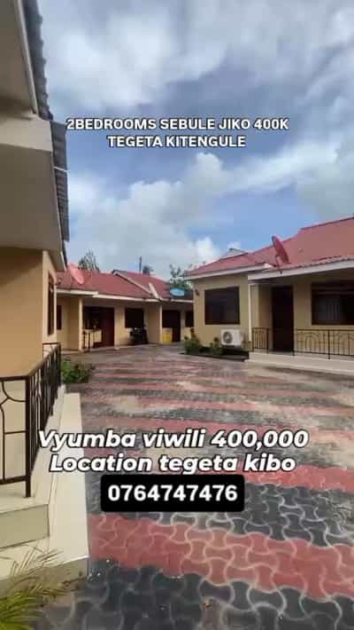 Nyumba ya vyumba viwili inapangishwa Tegeta Kibaoni, Dar Es Salaam