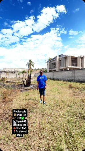 Plot for sale in Mbweni Mpiji, Dar Es Salaam sqm 666