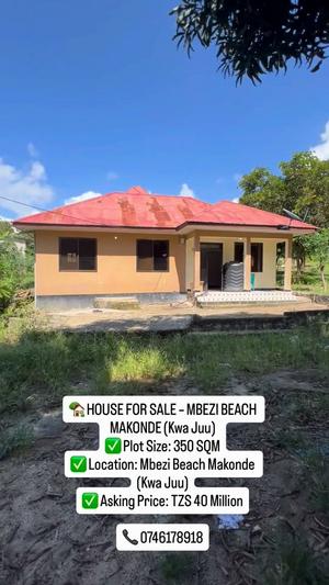 House for Sale in Mbezi Beach Makonde, Dar Es Salaam (350 sqm)