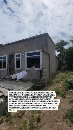 Nyumba ya vyumba viwili inauzwa Kibada, Dar Es Salaam (400 sqm)