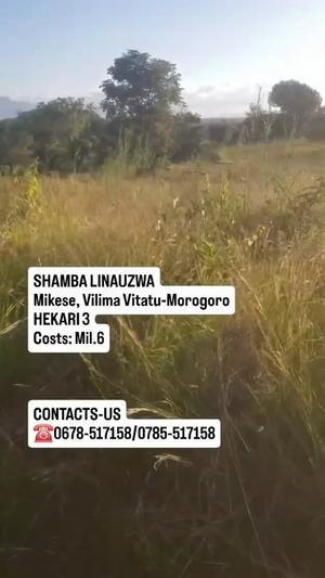 Shamba linauzwa Mikese, Vilima Vitatu, Morogoro acre 3 Shamba linauzwa Mikese, Vilima Vitatu, Morogoro acre 3