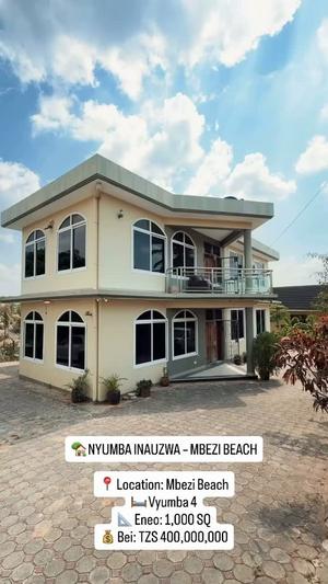 4 Bedrooms House for Sale in Mbezi Beach, Dar Es Salaam (1000 sqm) 4 Bedrooms House for Sale in Mbezi Beach, Dar Es Salaam (1000 sqm)