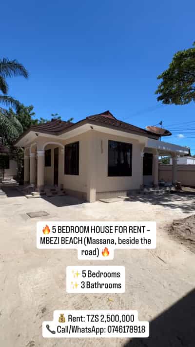 5 Bedrooms House for Rent in Mbezi Beach – Massana, Dar Es Salaam