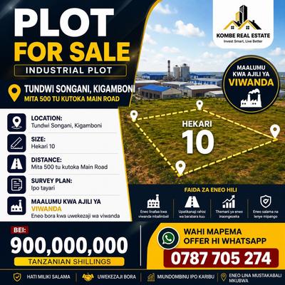 Industrial Plot for Sale in Tundwi Songani, Kigamboni, Dar Es Salaam (10 acre) Industrial Plot for Sale in Tundwi Songani, Kigamboni, Dar Es Salaam (10 acre)