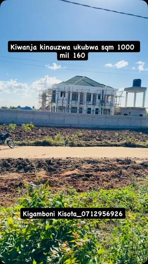 Kiwanja kinauzwa Kisota Kigamboni, Dar Es Salaam sqm 1000 Kiwanja kinauzwa Kisota Kigamboni, Dar Es Salaam sqm 1000
