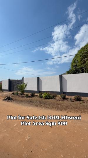 Plot for sale in Mbweni, Dar Es Salaam sqm 900