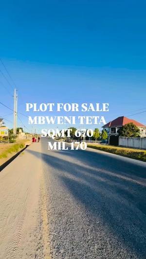Kiwanja kinauzwa Mbweni Teta, Dar Es Salaam (670 sqm) Kiwanja kinauzwa Mbweni Teta, Dar Es Salaam (670 sqm)
