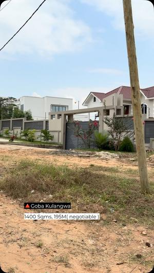 Kiwanja kinauzwa Goba Kulangwa, Dar Es Salaam (1400 sqm) Kiwanja kinauzwa Goba Kulangwa, Dar Es Salaam (1400 sqm)