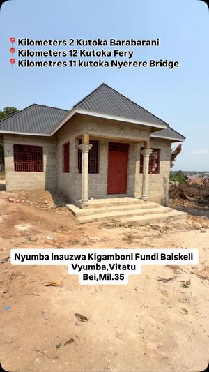 Nyumba ya vyumba vitatu inauzwa Mikwambe Fundi Baiskeli, Dar Es Salaam Nyumba ya vyumba vitatu inauzwa Mikwambe Fundi Baiskeli, Dar Es Salaam