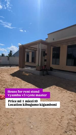 Nyumba ya vyumba vitatu inapangishwa Mjimwema Kibugumo, Dar Es Salaam
