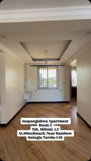 Apartment ya vyumba vitatu inapangishwa Mbezi Beach, Dar Es Salaam