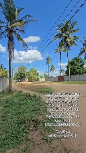 Kiwanja kinauzwa Madale Kontena, Dar Es Salaam (800 sqm) Kiwanja kinauzwa Madale Kontena, Dar Es Salaam (800 sqm)