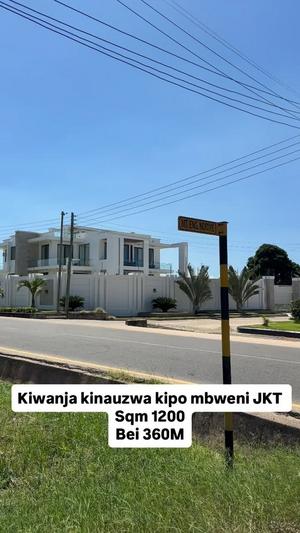 Kiwanja kinauzwa Mbweni JKT, Dar Es Salaam (1200 sqm)