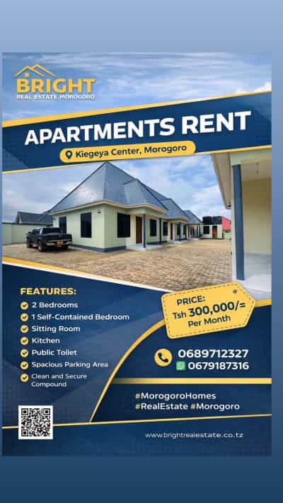 2 Bedrooms House/Apartment for Rent in Morogoro