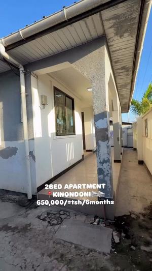 Nyumba/Apartment ya vyumba viwili inapangishwa Kinondoni, Dar Es Salaam
