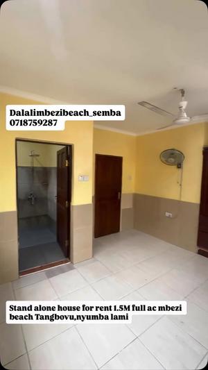 Nyumba ya vyumba vinne inapangishwa Mbezi Beach Tangovu, Dar Es Salaam