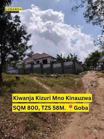 Kiwanja kinauzwa Goba Mageti, Dar Es Salaam (800 sqm) Kiwanja kinauzwa Goba Mageti, Dar Es Salaam (800 sqm)