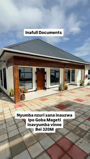 Nyumba ya vyumba vinne inauzwa Goba Njia Nne, Dar Es Salaam (500 sqm)