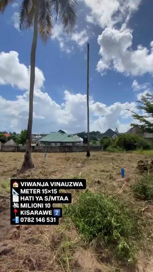 Viwanja vinauzwa Kigamboni Kisarawe, Dar Es Salaam sqm 225