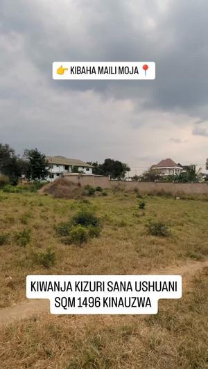 Kiwanja kinauzwa Kibaha Maili Moja, Pwani (1496 sqm) Kiwanja kinauzwa Kibaha Maili Moja, Pwani (1496 sqm)