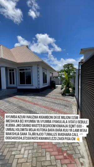 3 Bedrooms House for Sale in Kigamboni Dege, Dar Es Salaam (600 sqm)