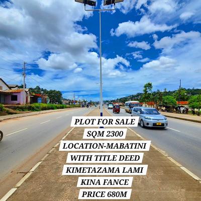 Plot for sale in Mabatini, Mwanza sqm 2300 Plot for sale in Mabatini, Mwanza sqm 2300