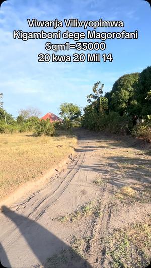 Residential Plot for Sale in Kigamboni Dege Magorofani, Dar Es Salaam