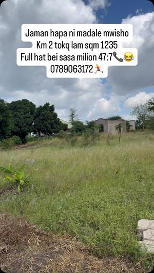 Kiwanja kinauzwa Madale Mwisho, Dar Es Salaam sqm 1235 Kiwanja kinauzwa Madale Mwisho, Dar Es Salaam sqm 1235