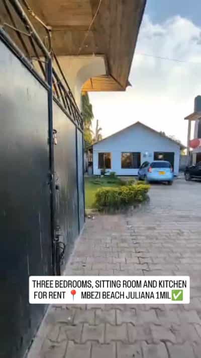 Nyumba ya vyumba vitatu inapangishwa Mbezi Beach Juliana, Dar Es Salaam