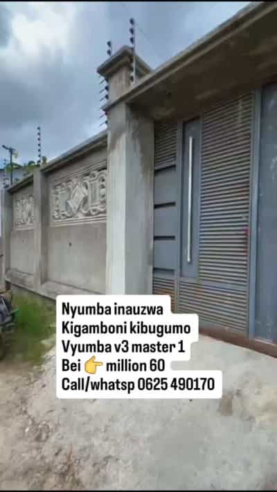 Nyumba ya vyumba vitatu inauzwa Kigamboni Kibugumo, Dar Es Salaam (300 sqm)