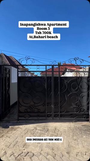 Apartment ya vyumba vitatu inapangishwa Bahari Beach, Dar Es Salaam