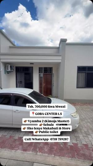 Nyumba ya vyumba viwili inapangishwa Goba Center, Dar Es Salaam Nyumba ya vyumba viwili inapangishwa Goba Center, Dar Es Salaam