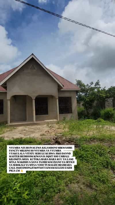 Nyumba ya vyumba vitatu inauzwa Kigamboni Mikwambe, Dar Es Salaam (500 sqm)