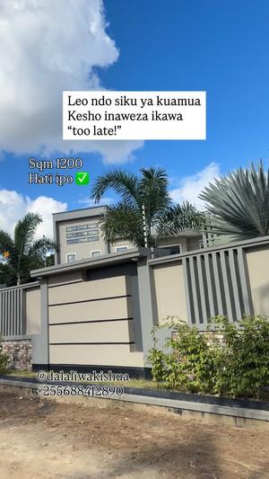 Kiwanja kinauzwa Kinyerezi Kibaga, Dar Es Salaam sqm 1200