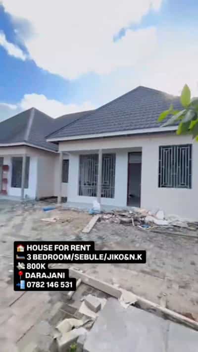 Nyumba ya vyumba vitatu inapangishwa Kigamboni Darajani, Dar Es Salaam