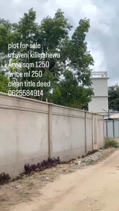 Plot for sale in Mbweni, Dar Es Salaam