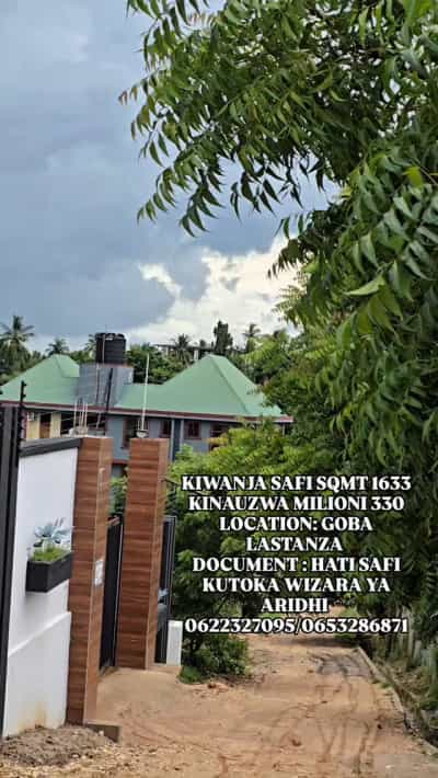 Kiwanja kinauzwa Goba Lastanza, Dar Es Salaam (1633 sqm) Kiwanja kinauzwa Goba Lastanza, Dar Es Salaam (1633 sqm)